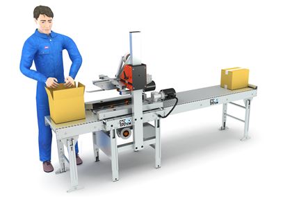 T-100 Mini Mini – Packplatz für kleine Kartons